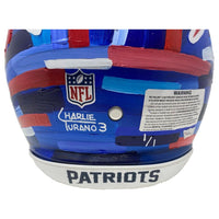 TOM BRADY Autographed Patriots Hand Painted Authentic Helmet FANATICS LE 1/1