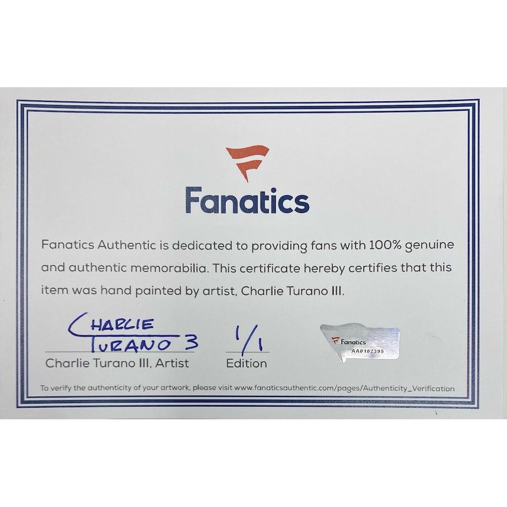 TOM BRADY Autographed Patriots Hand Painted Authentic Helmet FANATICS LE 1/1