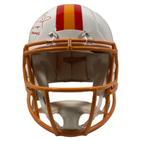 TOM BRADY Autographed "Fire The Cannons" Authentic Bucs TB Helmet FANATICS LE 12