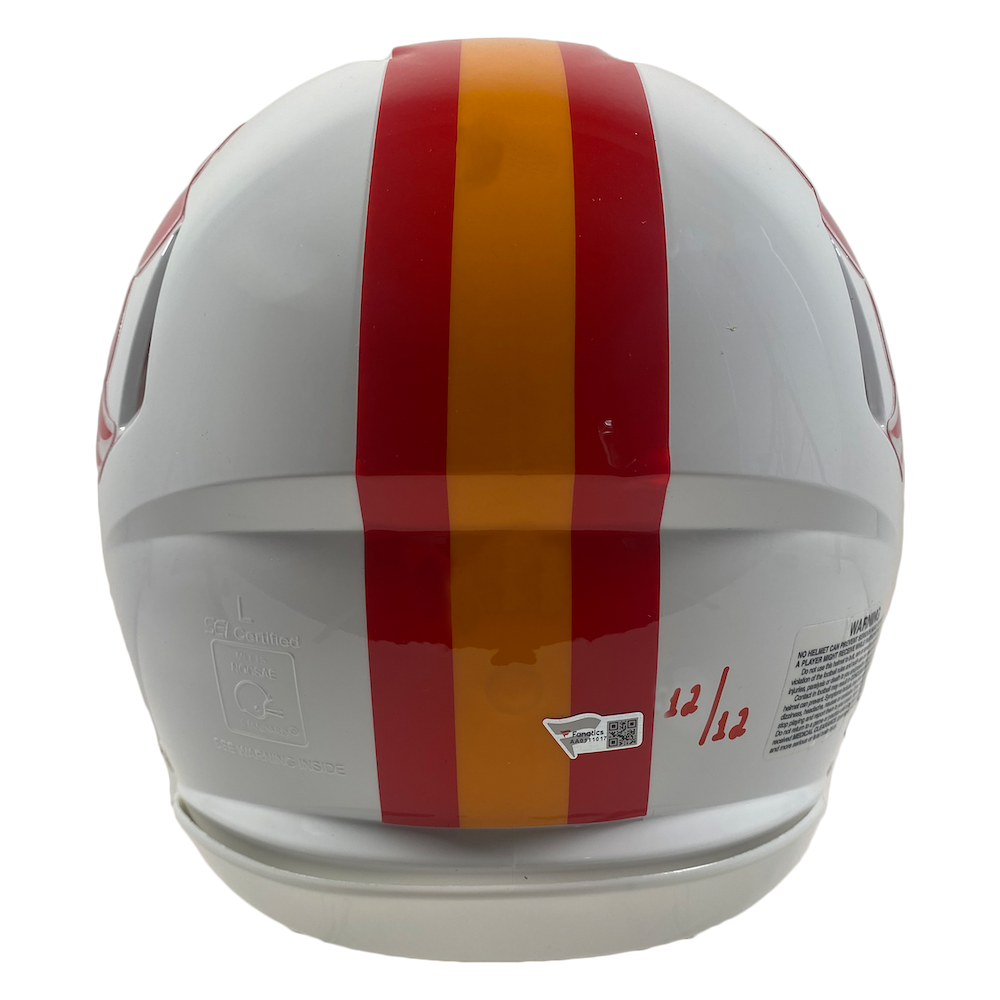 TOM BRADY Autographed "Fire The Cannons" Authentic Bucs Helmet FANATICS LE 12/12