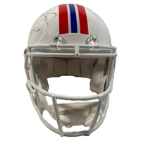 TOM BRADY Autographed "Let's Go" Authentic Patriots TB Helmet FANATICS LE 1/12