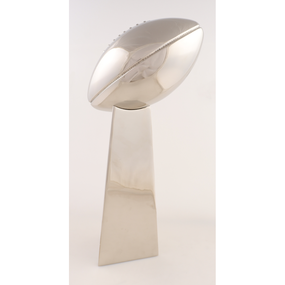 Tom Brady Autographed Buccaneers Painted Lombardi Trophy Beckett LE 12