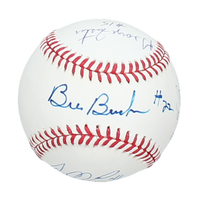 Bill Buckner, Gaylord Perry, Darrell Evans, Rolllie Fingers, George Foster Multi Autographed & Inscribed Official MLB Baseball Beckett
