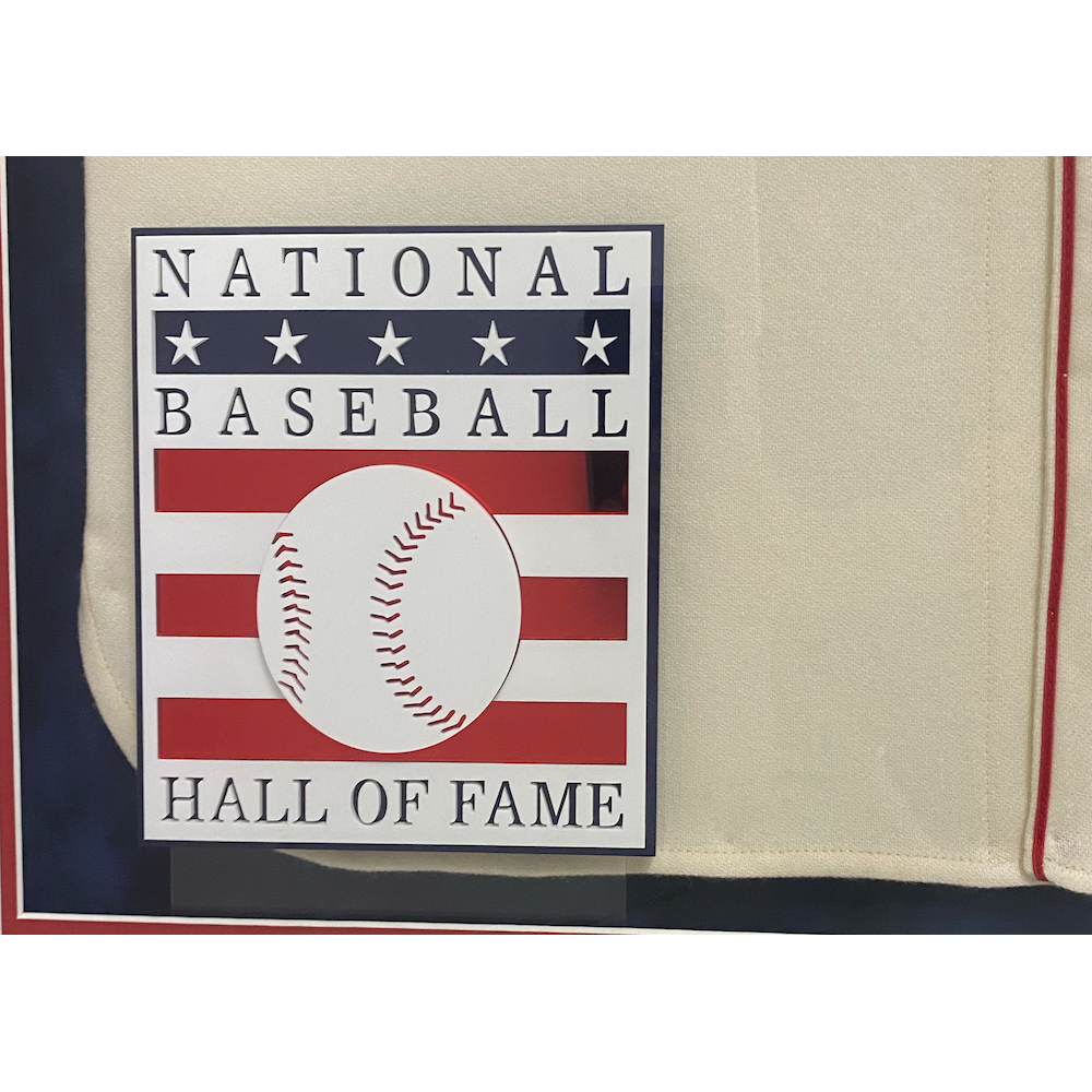 Ted Williams Autographed Boston Red Sox Authentic M&N 32" x 42" Framed Jersey PSA/DNA