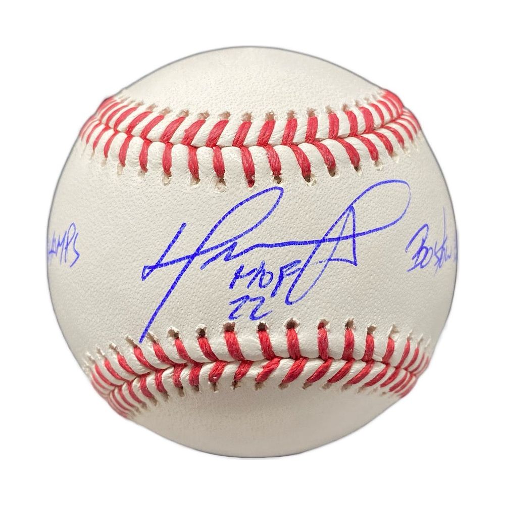 DAVID ORTIZ Autographed Red Sox HOF 22, 3x WS Champs Baseball FANATICS LE 22/34
