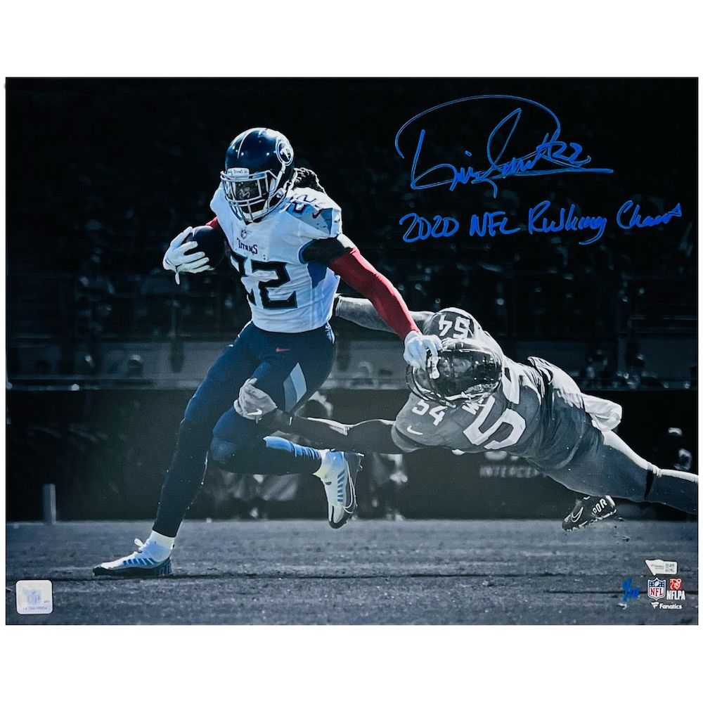 DERRICK HENRY Autographed 'Rushing Champ' Titans 16" x 20" Photo FANATICS LE 10