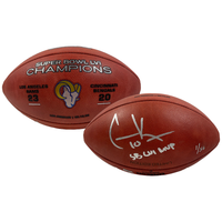 COOPER KUPP Autographed "SB LVI MVP" Super Bowl Champ Football FANATICS LE 1/56