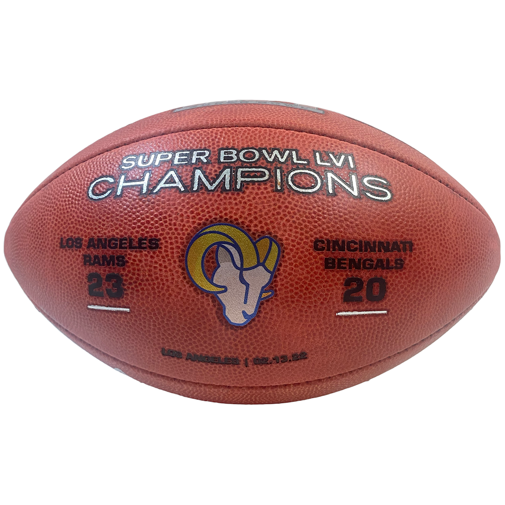 COOPER KUPP Autographed "SB LVI MVP" Super Bowl Champ Football FANATICS LE 10/56