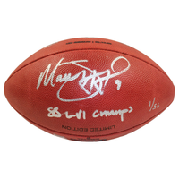 MATTHEW STAFFORD Autographed "SB LVI Champs" SB Champ Football FANATICS LE 1/56
