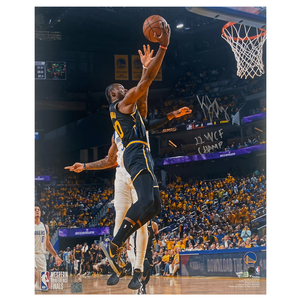 JONATHAN KUMINGA Autographed Warriors "22 WCF Champ" 16"x20" Photograph FANATICS
