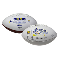 COOPER KUPP Autographed SB LVI MVP Rams Triple Crown Football FANATICS LE 10/25