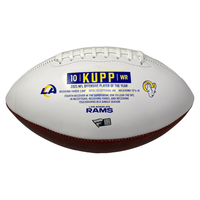 COOPER KUPP Autographed SB LVI MVP Rams Triple Crown Football FANATICS LE 1/25