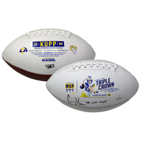COOPER KUPP Autographed SB LVI MVP Rams Triple Crown Football FANATICS LE 1/25