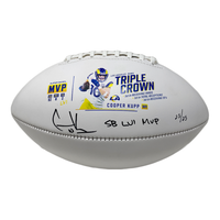 COOPER KUPP Autographed SB LVI MVP Rams Triple Crown Football FANATICS LE 25/25