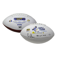 COOPER KUPP Autographed SB LVI MVP Rams Triple Crown Football FANATICS LE 25/25