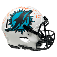 DAN MARINO, TUA & GRIESE Autographed 6 TD's Authentic Helmet FANATICS LE 13/22