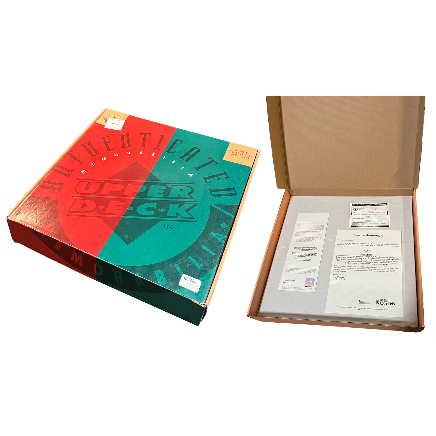 Michael Jordan Autographed Chicago Bulls Retirement Ed. Black Nike Jersey UDA