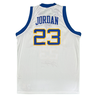 Michael Jordan Autographed Authentic Laney High School Jersey UDA LE 123