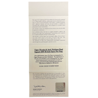 Tiger Woods / Jack Nicklaus Autographed Framed 2005 British Open Flag UDA LE 100