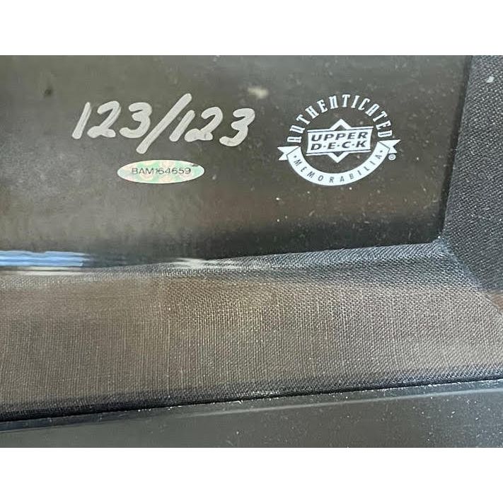 MICHAEL JORDAN Autographed Bulls Framed Break Through Display UDA LE 123/123