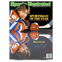 Wayne Gretzky Autographed Edmonton Oilers "Sportsman of the Year" 15" x 20" Cover Photo UDA
