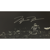 Michael Jordan Autographed "Kiss Rim 180" 36" x 18" Framed Photo UDA LE 1/123
