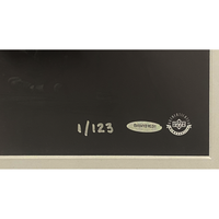 Michael Jordan Autographed "Kiss Rim 180" 36" x 18" Framed Photo UDA LE 1/123