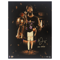 Anthony Davis Autographed Lakers "2020 Champs" 20" x 24" Photograph UDA LE 1/100
