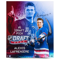 Alexis Lafreniere Autographed New York Rangers Draft Day 20" x 24" Photo UDA