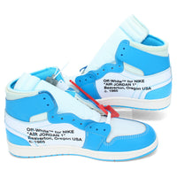 Michael Jordan Autographed Nike Air Jordan 1 Retro High Off-White "UNC" Shoes LE 10/10 UDA