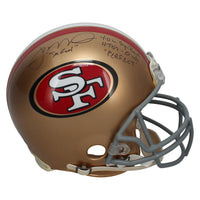 Joe Montana Autographed "Joe Cool" Stat Authentic Helmet Steiner LE 16