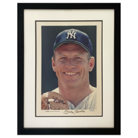 Mickey Mantle Autographed New York Yankees 16" x 20" Lithograph UDA