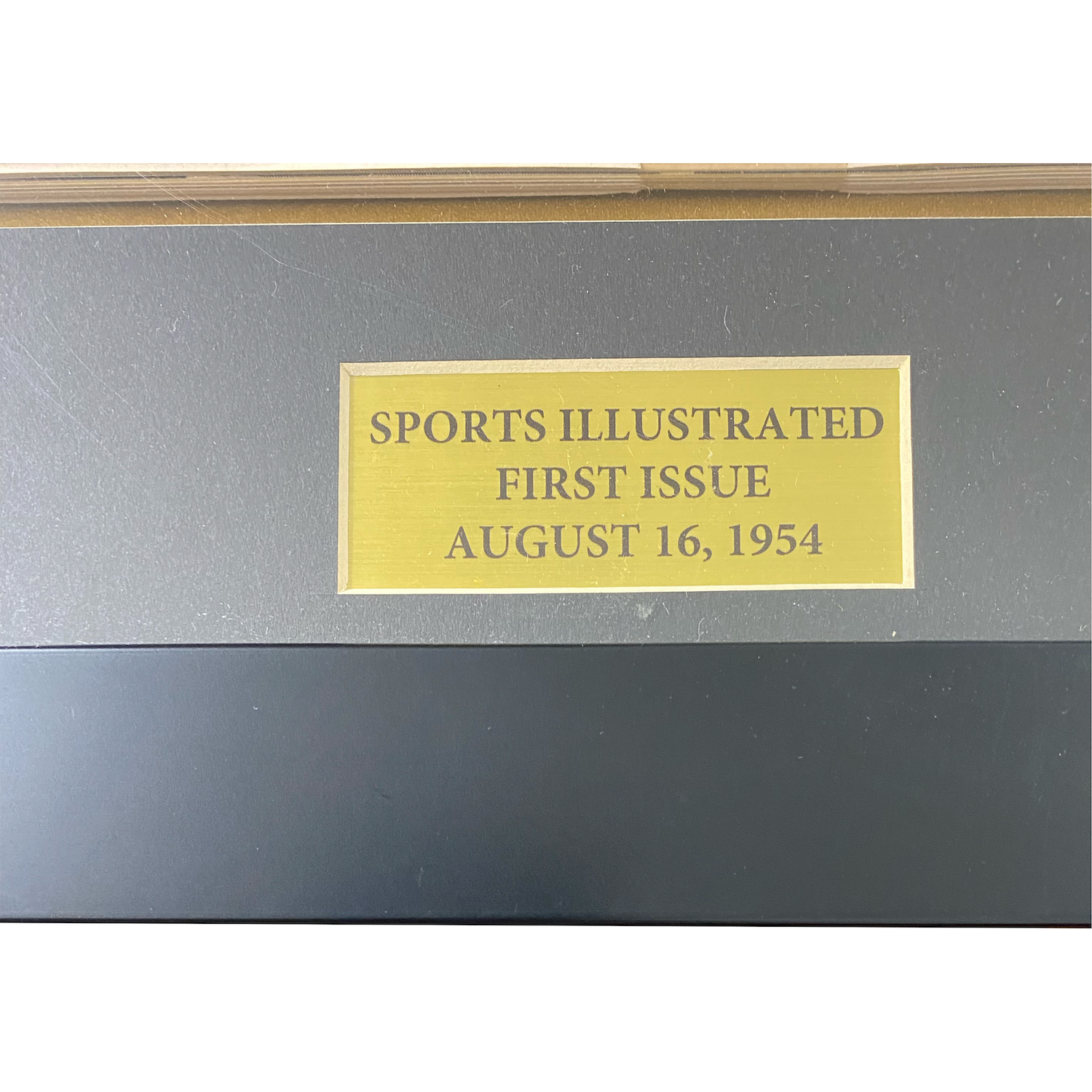 Sports Illustrated First Issue August 16th, 1954 (Eddie Matthews) Braves 14" x 20" Framed Display