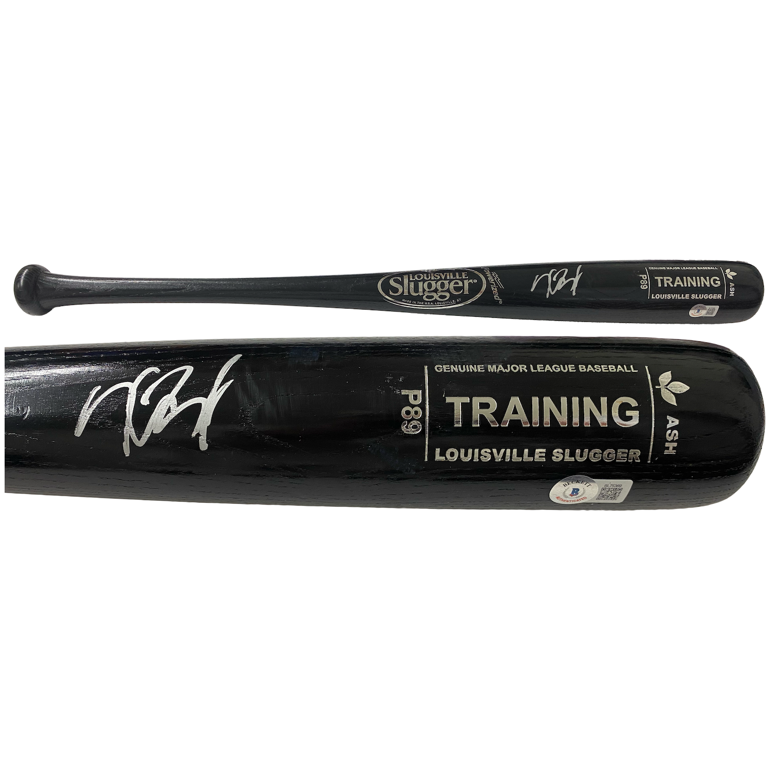Kris Bryant Autographed Genuine MLB 26" Black P89 Training Bat Beckett