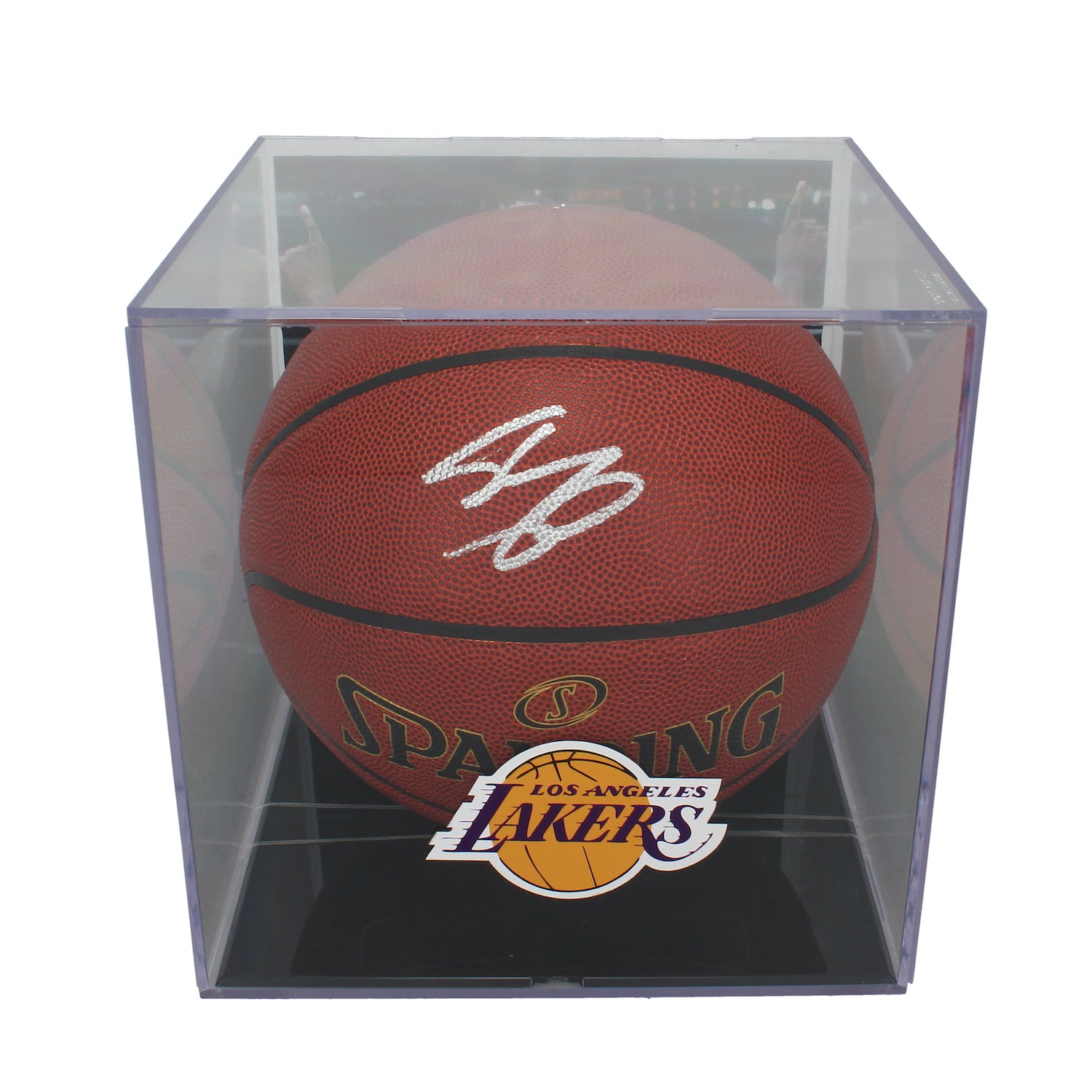 Shaquille O'Neal Autographed Los Angeles Lakers Spalding Basketball w/ Case Beckett