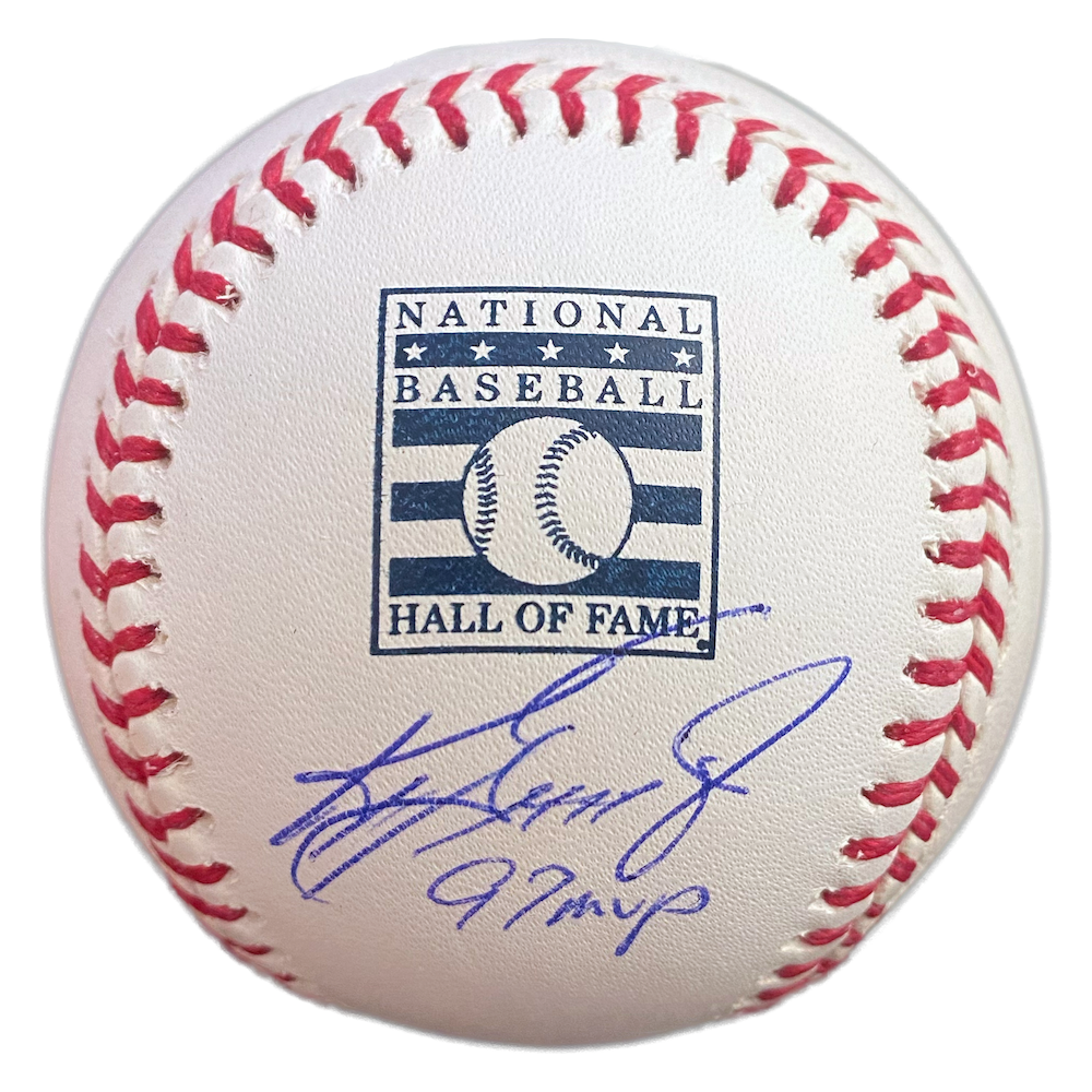 Ken Griffey Jr. Seattle Mariners Autographed "97 MVP" HOF Logo Official MLB Baseball TriStar