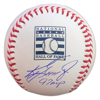Ken Griffey Jr. Seattle Mariners Autographed "97 MVP" HOF Logo Official MLB Baseball TriStar