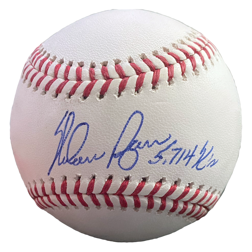 Nolan Ryan Autographed "5'714 K's" Houston Astros Official MLB Baseball TriStar