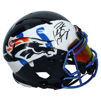 Peyton Manning Autographed Broncos / Colts ECC Ripped Speed Helmet Fanatics