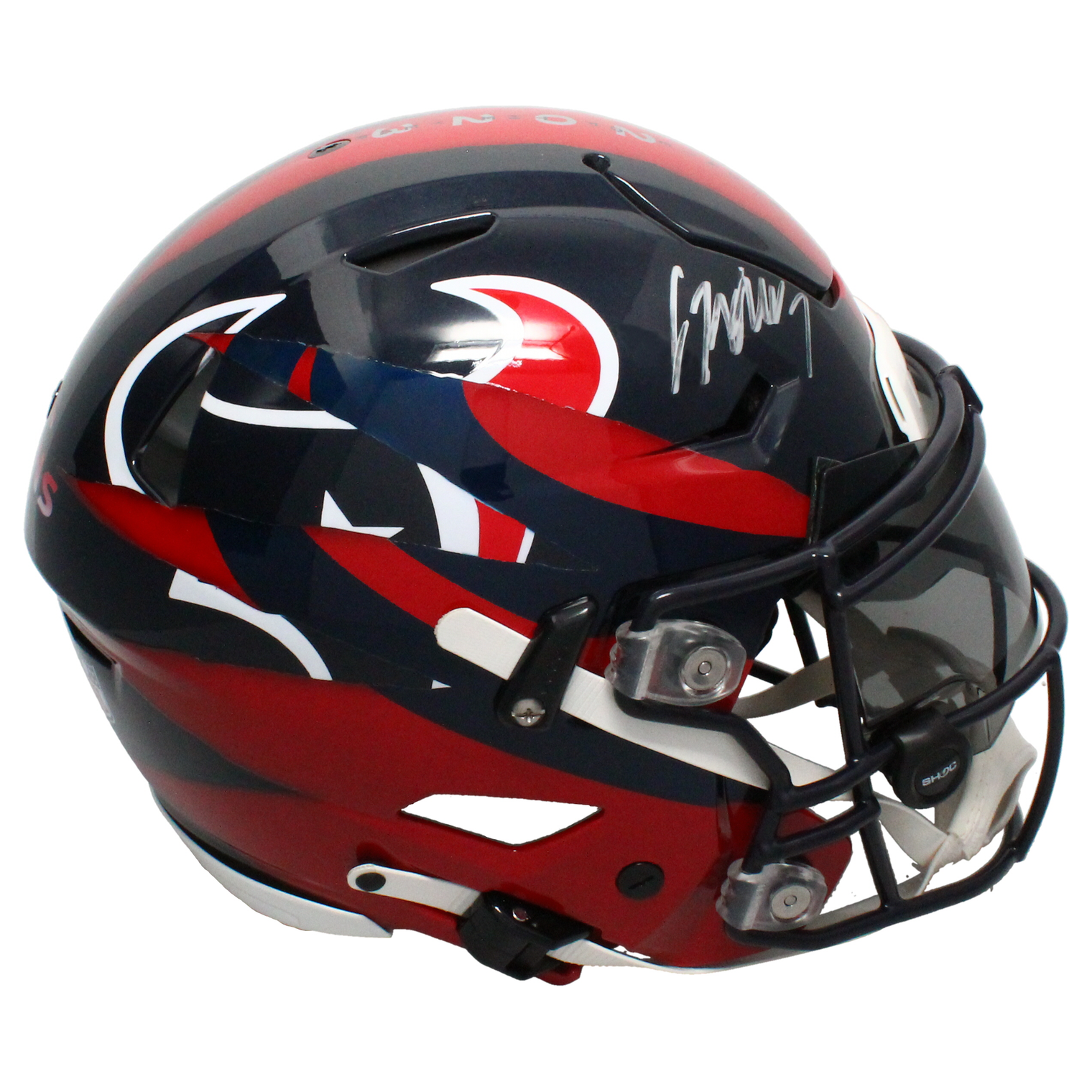 C.J. Stroud Autographed Texans FSM Ripped Authentic Speed Flex Helmet Fanatics