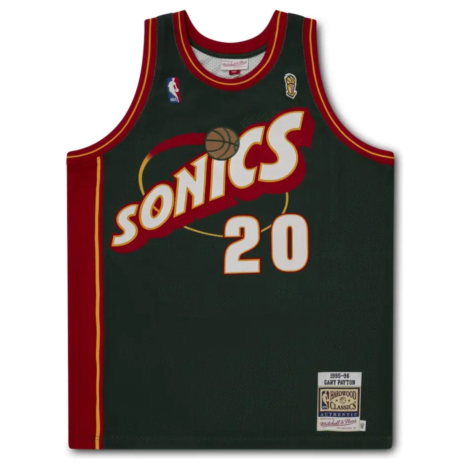 Gary Payton Autographed Seattle Supersonics Authentic M&N Jersey UDA