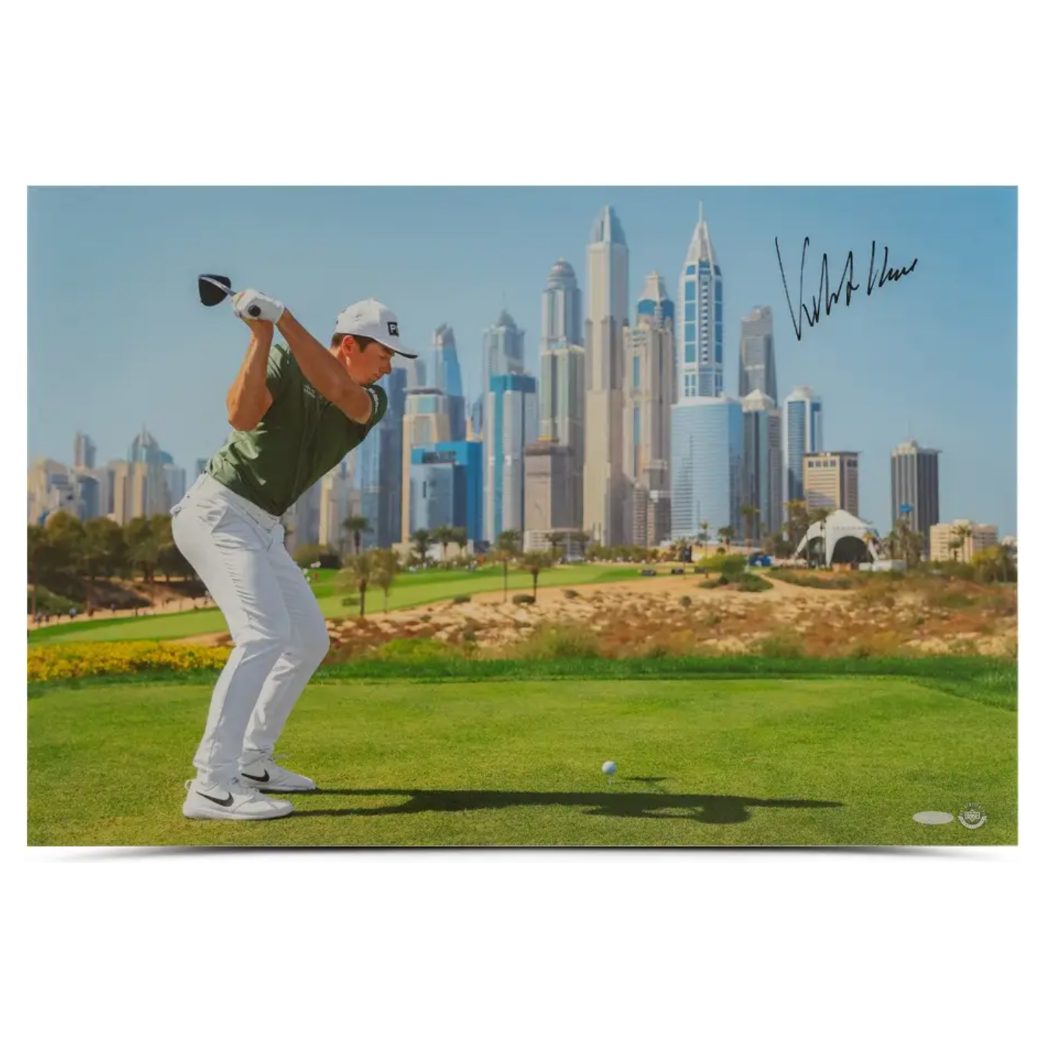 Victor Havland Autographed "Dubai City Skyline" 16" x 20" Photograph UDA