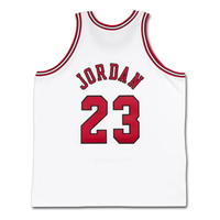 Michael Jordan Autographed Chicago Bulls 'Career Stats' Embroidered White Jersey UDA LE23