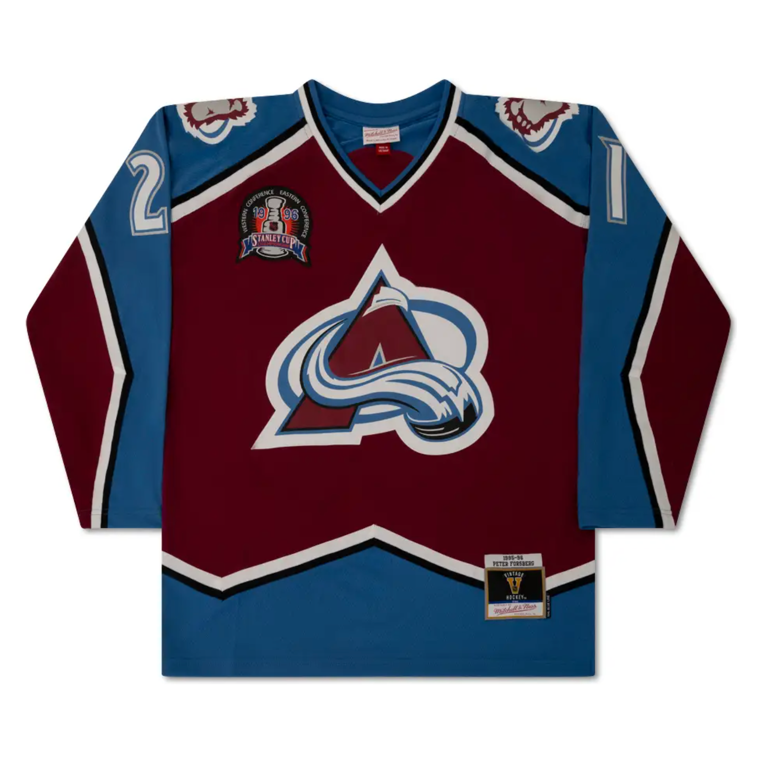 Peter Forsberg Autographed Colorado Avalanche Authentic M&N Jersey UDA