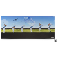 Collin Morikawa Autographed "Art of the Swing" 36" x 15' Photograph UDA