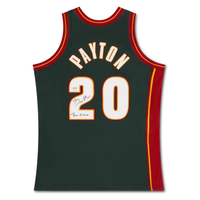 Gary Payton Autographed "The Glove" Seattle Supersonics Authentic M&N Jersey UDA LE 25