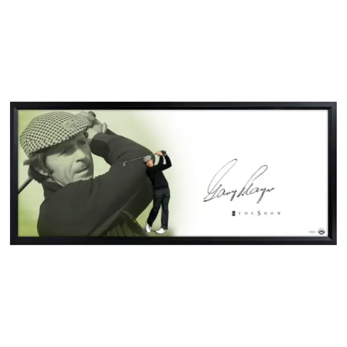 Gary Player Autographed 46" x 20" "The Show" Framed Lithograph UDA