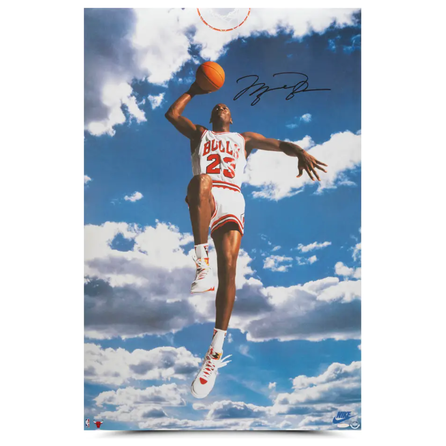 Michael Jordan Autographed Bulls "Sky Jordan" 35" x 23" Nike Photograph UDA