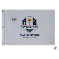 Collin Morikawa Autographed 2023 Ryder Cup Championship Pin Flag UDA