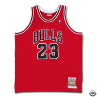 Michael Jordan Autographed &amp; Inscribed “6X CHAMP” 1997-98 Chicago Bulls Red Mitchell &amp; Ness Authentic Jersey LE 123 UDA